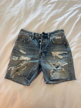 Vintage Levi's Light Blue Denim Cutoff Shorts